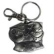 NBX Jack Skellington and Oogie Boogie Heads Pewter Key Chain